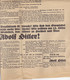 Delcampe - DEUTSCHLAND --  WW2  --  ,, VOLKSPAROLE ,,  -- EXTRA - BLATT TAGESZEITUNG DES GAUES DUSSELDORF DER NSDAP- 1932 - Allemand