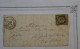 G1 FRANCE BELLE LETTRE RRR 1 MARS 1850 CHALON S SAONE POUR LE BAS RHIN + CERES N °3 B  +++ AFFRANCHISSEMENT GRILLE - 1849-1850 Cérès