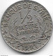 Syria 1/2 Piastres 1921  Km 68  Xf Catalog Val 30$ - Syrien