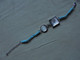 Delcampe - Vintage - Bijou Fantaisie - Bracelet émaux Bleus - Bracelets