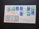 Delcampe - Israel 1971 / 73 Sonderbelege / FDC Jerusalem Randstücke / Herzstücke / Mittelstücke 2 Belege - Used Stamps (with Tabs)