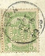 83 Op Kaart Stempel SPA , Met Firmaperforatie (perfin) " E.D. " - 1863-09