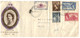 (HH 22) New Zealand To Hamilton - FDC Cover - Queen Elizabeth II Coronation Set Of Stamps - Covers & Documents