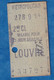 Ticket Ancien De Métro RATP  - 278914 - 2eme Classe - LOUVRE - Métropolitain - 53727 - Paris - Ohne Zuordnung