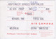 CANADA - TICKET  TRANSPORT EMBARQUEMENT AVION AIR CANADA - AEROPORT MIRABEL PARIS CDG - Mondo