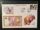 Delcampe - Euro Souvenir Banknote Cover Pape Pope Pape John Paul Johannes Jean II 100th Anniversary Vatican Djibouti Banknotenbrief - Papi