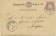 BAYERN "WÜRZBURG BHF." (Ofr.) K1 5 Pf GA ABART 1879 STEMPELFEHLER N FORCHHEIM K1 - Interi Postali