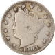 Monnaie, États-Unis, Liberty Nickel, 5 Cents, 1903, U.S. Mint, Philadelphie - 1883-1913: Liberty