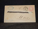 Germany Prussia 1869 Mannheim Drei Kreuzer Stationery Envelope__(451) - Ganzsachen