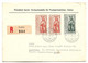 Lie092 / LIECHTENSTEIN - Marianisches Jahr 1954 Auf Gelaufenem FDC, Einschreiben - Briefe U. Dokumente