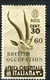 BRITISH OCCUPATION AOI 1941 N. 4/I C. 60 Su 30 SOVRASTAMPA NERA MH Cat € 1100 Firma A. Diena - Nuevos