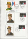 LOT DE 7 LETTRES FDC DIVERSES GENERAL DE GAULLE -OBLITERATIONS ILLUSTREES  ANNEE 1971 -1980 - De Gaulle (Generaal)