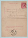 Kaartbrief, Carte Lettre, Express  , Brussel Naar Morlanwelz ,met Opdrukzegels Capon Nr 46 - Letter Covers