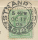 GB SCOTTISH VILLAGE POSTMARKS "STRANRAER / 312" (28 Mm, Code "5 45 PM") On Pc - Scotland