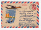 1964 RUSSIA,DONJECK TO BELGRADE,YUGOSLAVIA,AIRMAIL,ANDONOV-24,AN-24,ISAILING BOAT,LLUSTRATED STATIONERY COVER,USED - Covers & Documents