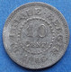 BELGIUM - 10 Centimes 1916 KM# 81 Without Dots WWI Zinc - Edelweiss Coins - Unclassified