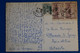 M8 MAROC BELLE CARTE  1950 AGADIR POUR VILLENEUVE FRANCE+ OASIS +PAIRE DE  T.P+ AFFRANCH.INTERESSANT - Briefe U. Dokumente