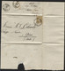 N°32 Obl. LIEGE S/lettre Vers L'Italie 1877 + Verso Dc ITALIE/EST 4 (x257) - Grenzübergangsstellen