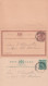 JAMAICA - 1903 + 1905 - ENTIERS POSTAUX - 2 CARTES Dont 1 AVEC REPONSE PAYEE OBLITEREES KINGSTON - Jamaica (...-1961)