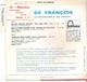 Vinyle 45T EP 4 Chansons Claude François Belles Belles  Fontana 460.841 Version Etiquette Blanche - Collectors