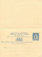 NEW SOUTH WALES 1910 1 1/2 D VFU Postal Stationery Double Postcard To URUGUAY RR - Briefe U. Dokumente