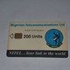 NIGERIA-(NG-NIT-0035A)-earth Station 200-(12)-(200units)-(6NAIFIC07782324)-used Card+1card Prepiad Free - Nigeria