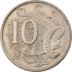 Monnaie, Australie, Elizabeth II, 10 Cents, 1966, Melbourne, TB+, Copper-nickel - Victoria