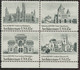 USA 1980 American Architectur U/M Se-tenant-4-blk VARIETIES MISSING COLOUR - Plaatfouten En Curiosa