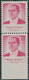 TÜRKEI 1961/2 Atatürk, Postfr. ABARTEN: 10 K. Karminlila Senkrechtes Kab.-Paar - Unused Stamps