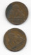 Lot De 2 Pièces Belges De 2centimes  De 1861 Et 1867 - Autres & Non Classés