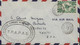 Cachet T.R.A.P.A.S 1re Liaison Aérienne Français Nouméa Papeete CAD Nouméa Nouvelle Calédonie 28 OCT 47 Via Air Mail - Cartas & Documentos