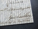 GB 1822 Forwarded Letter Aus Liverpool Via Calais Forwarder Jacques Leveux Calais Faltbrief Mit Inhalt - ...-1840 Voorlopers