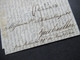 GB 1822 Forwarded Letter Aus Liverpool Via Calais Forwarder Jacques Leveux Calais Faltbrief Mit Inhalt - ...-1840 Prephilately