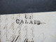 GB 13.11.1826 Forwarded Letter Via Calais Forwarder Par Isaak Vital Calais Faltbrief Mit Inhalt Stempel K1 29 Nov 1826 - ...-1840 Prephilately