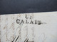 GB 13.11.1826 Forwarded Letter Via Calais Forwarder Par Isaak Vital Calais Faltbrief Mit Inhalt Stempel K1 29 Nov 1826 - ...-1840 Vorläufer