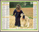 CALENDRIER GF 1975 - Chatons Et Agneau, Imprimeur Oberthur Rennes (calendrier Double) - Grand Format : 1971-80