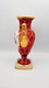 Vase Ancien Porcelaine De Bruxelles  XIXe  Thème Fragonard  Bordeau Dorures 2 Anses Ht 22 Cm #Belgium #Bruxelles #rare - Altri & Non Classificati