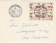 Denmark, Letter With 4 Block , Princess Margrethe, Prince Henri & Prince Frederik (baby), AFA Number DK 491, Red Cross. - Otros & Sin Clasificación