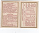 1 Carnet Booklet Calendrier 1878  Eclipses 1878 The Saisons Lith.Marcus Ward & C° - Tamaño Pequeño : 1901-20