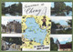 CPSM GF Peu Courante - YONNE - SOUVENIR DE CHENY - "La Fritures Vous Attend - Multivues - CIM / 89271 - Cheny