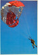 Soldat Parachutiste En Parachute Olympic Carte Géante 21x15 Segalen 166 - Parachutisme