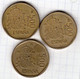 Monnaie D' Espagne Lot De 3 Piéces De 500 Pesetas - 2 De 1989 Et 1 De 1998 En Bronze-aluminium - TTB - 500 Pesetas
