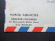Indien 1951 1st Asian Games 1951 Air Mail / Luftpost Nach St. Gallen Umschlag Anand Agencies Sambava Chambers Bombay - Lettres & Documents