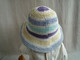 Delcampe - Chapeau Enfant Coton Crochet Couleurs Pastel. - Other & Unclassified