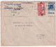 ALGERIE - 1939 - TIMBRE De CARNET Avec BANDE PUB BYRRH Sur ENVELOPPE De ORAN => LE COTEAU (LOIRE) - Lettres & Documents