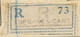 INDIA 1931, GV 4 Annas And 1 Anna (coil- Or Bookletstamp) On Fine Registered Cover From „MENARES CANT“ To BOURNEMOUTH - 1911-35  George V