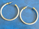 Boucles D'oreilles Anneaux Ouverts Cable Metal Blanc Diametre 4,5cm Poids 11g - Earrings