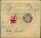 1918, Paketkarte Ab "NEUFCHATEAUX Provinz Luxemburg Nach Brüssel - Other & Unclassified
