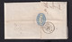 DDY 982 - Lettre TP 18 Points 322 ST GHISLAIN  1867 - TB Entete + Vignette Mines De Houille Du Grand Buisson à HORNU - 1865-1866 Profile Left