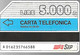 CARTE -ITALIE-PUBBLICHE-FASCE ORARIE-Ref N°19-Catalogue Golden-5000L/31/06/90-Utilisé-TBE-RARE - Publiques Précurseurs
